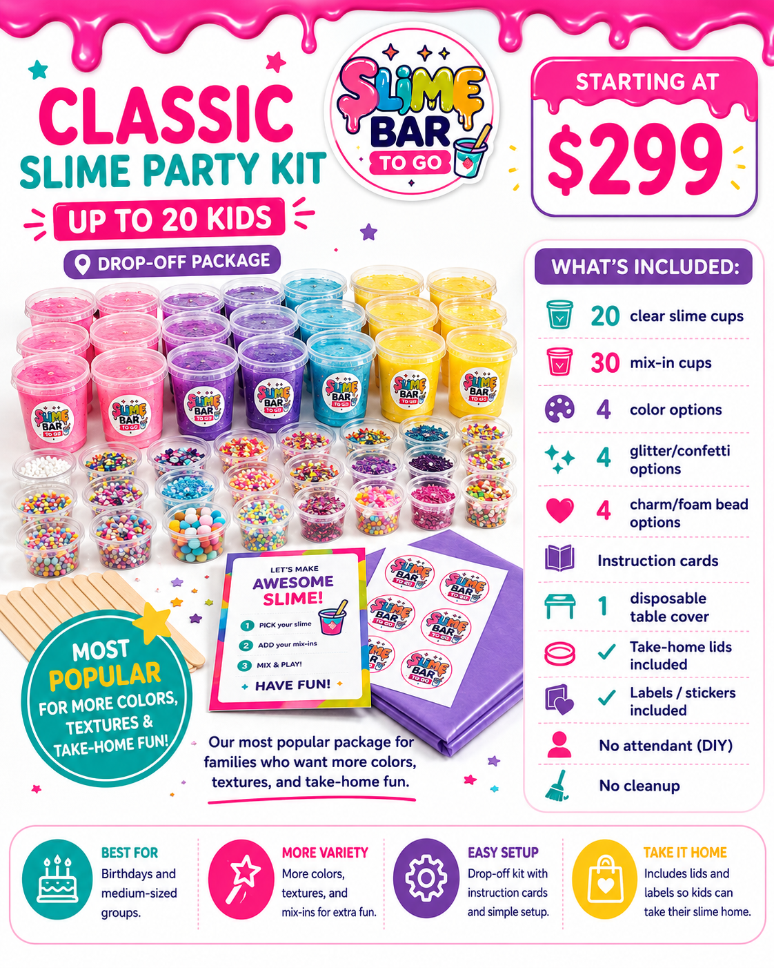 Classic Slime Party Kit